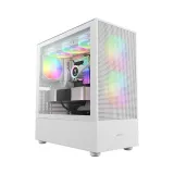 Case GAMDIAS TALOS E3 MESH ELITE WHITE – Mid Tower, 3 Fan ARGB PWM